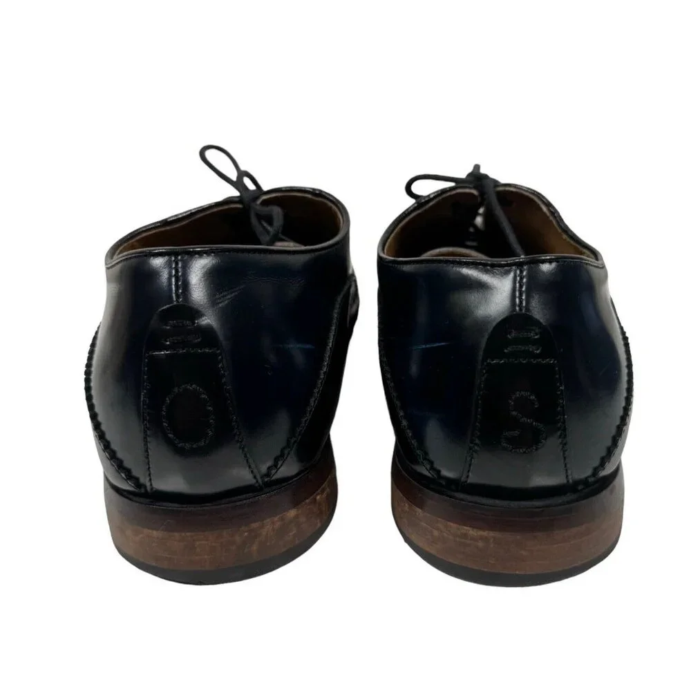 OLIVER SWEENEY Black Blue Sissa Oxford Shoe Men’s‎ Size UK 9 US 10 Made in ITALY